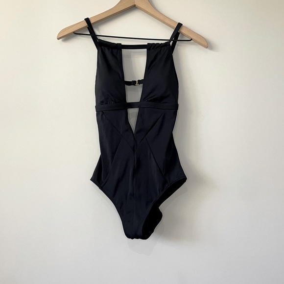 Adore Me Other - Adore Me NWT one piece deep V neck halter swimsuit